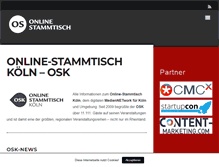 Tablet Screenshot of koeln.online-stammtisch.com